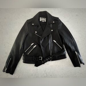 Walter baker moto leather jacket